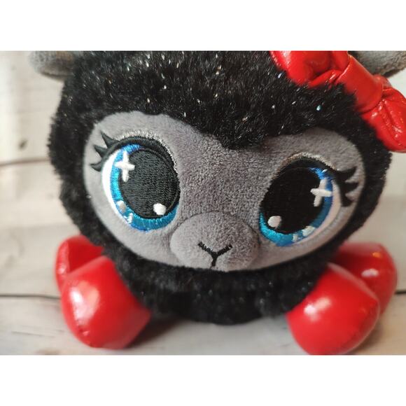 PLushes Pets, Special Edition Ba-Bah Noir 6" Barkley Black Sheep Red Feet - Picture 2 of 6
